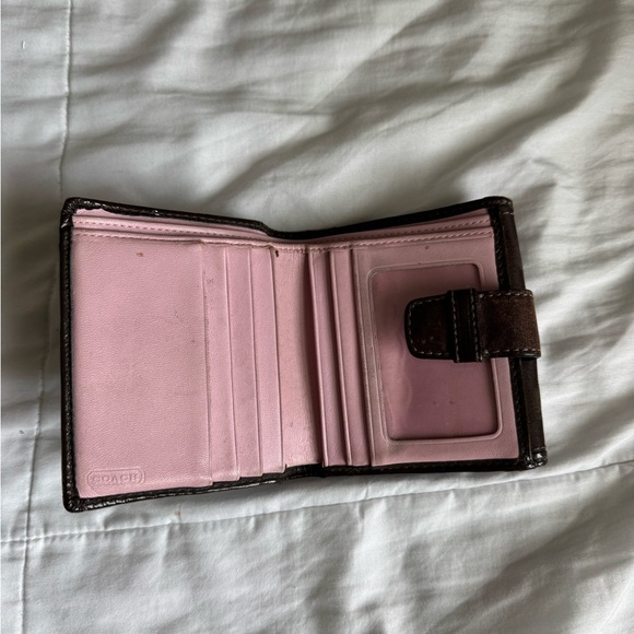 Coach Brown Monogram Wallet - Picture 4 of 8